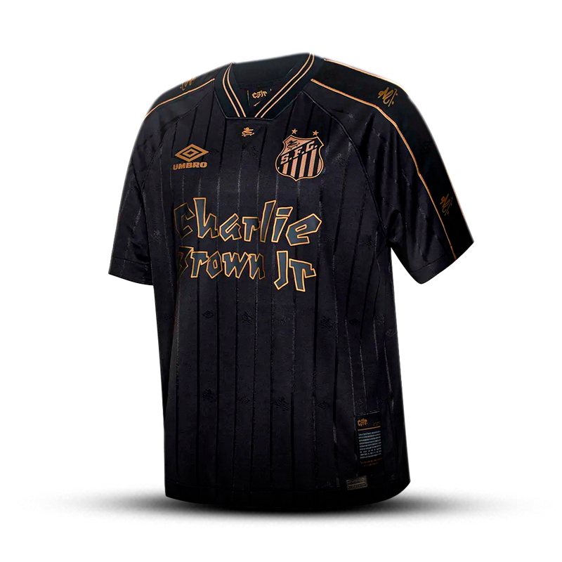 Camisa do Santos FC x Charlie Brown Jr 2024/25 - Edição Limitada - Chaveiro de Brinde