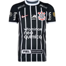Camisa Corinthians Away 22/23 - Libertadores 2023 Com Patrocínio e Patchs - Torcedor - Masculino - Branca