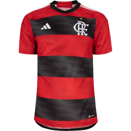Camisa Flamengo Home 23/24 - Torcedor - Masculino - Vermelho e Preto