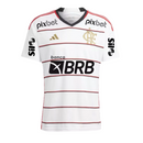 Camisa Flamengo Away 23/24 - Com Patrocinio - Torcedor - Masculino - Branco
