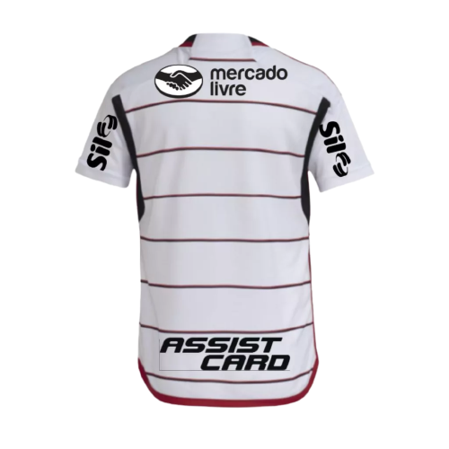 Camisa Flamengo Away 23/24 - Com Patrocinio - Torcedor - Masculino - Branco