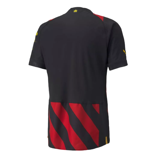 Camisa Manchester City Away 22/23 - Torcedor - Masculino - Preta e Vermelha