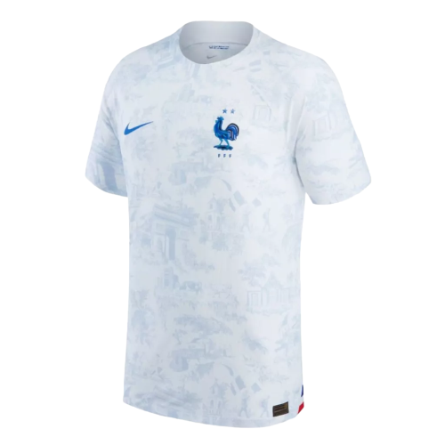 Camisa Seleção França Away 22/23 - Copa do Mundo 2022 - Torcedor - Masculina - Branca