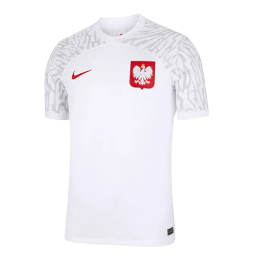 Camisa Seleção Polônia Home 22/23 - Copa do Mundo 2022 - Torcedor - Masculina - Branca