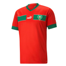 Camisa Seleção Marrocos Home 22/23 - Copa do Mundo 2022 - Torcedor - Masculina - Vermelha