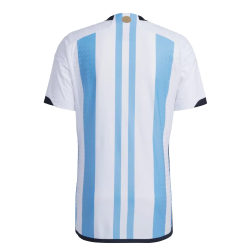 Camisa Seleção Argentina Home 22/23 - Copa do Mundo 2022 - Torcedor - Masculina - Azul e Branco